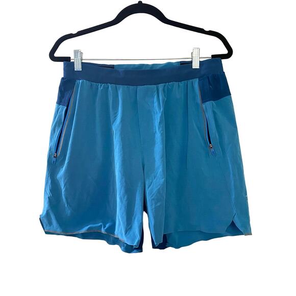 Lululemon Neo Blue Switch Up Shorts Size Large - Picture 1 of 6